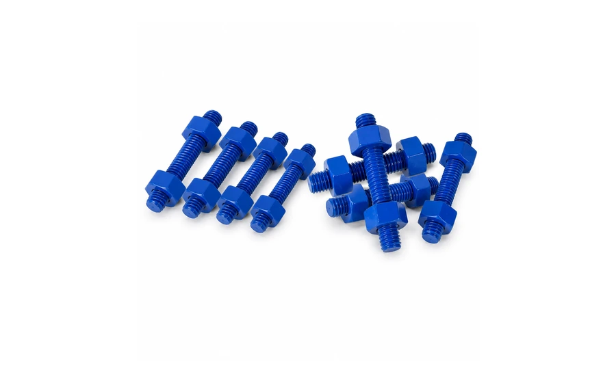 Double-end studs with matching nuts